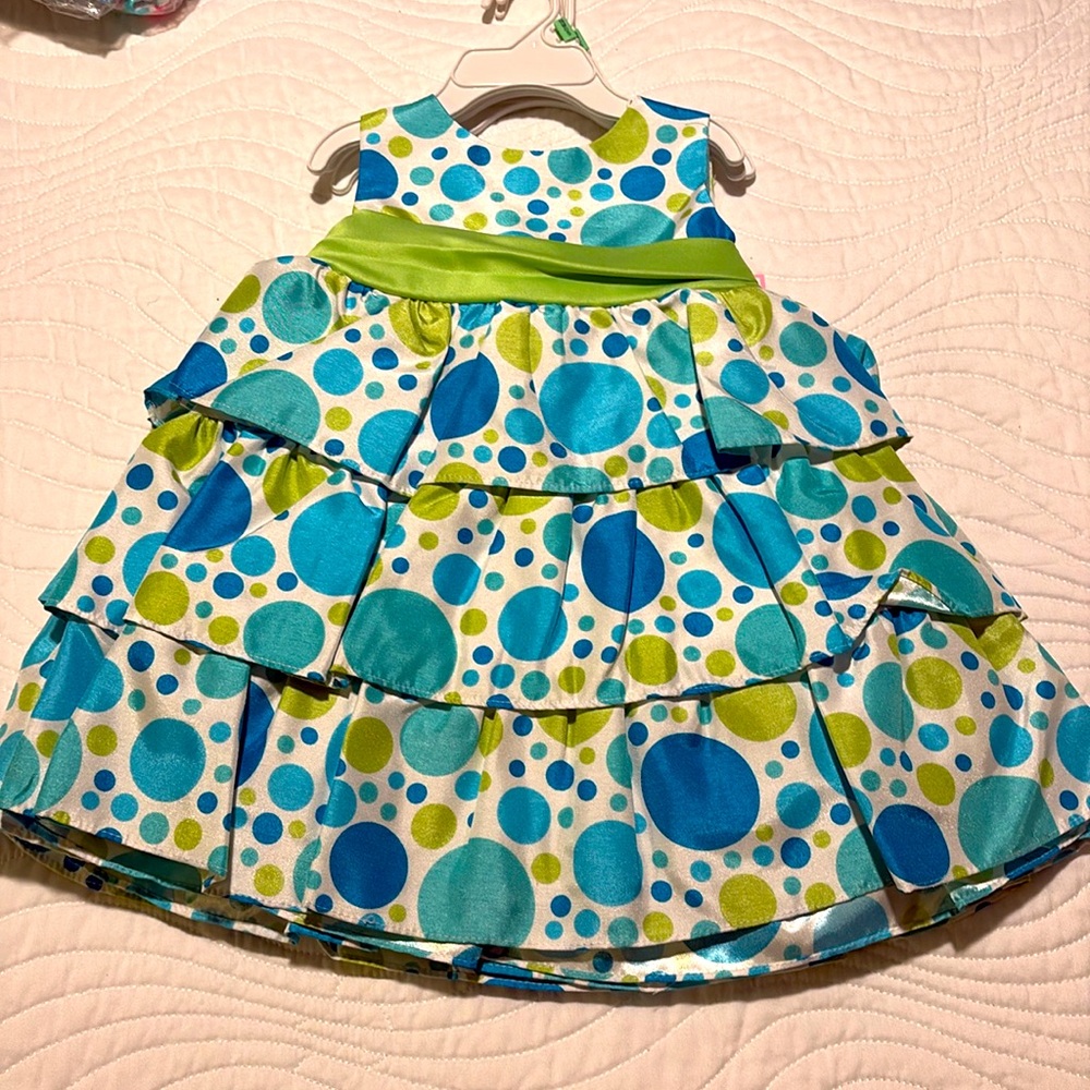 NWT Blue/Green Rare Editions Dress